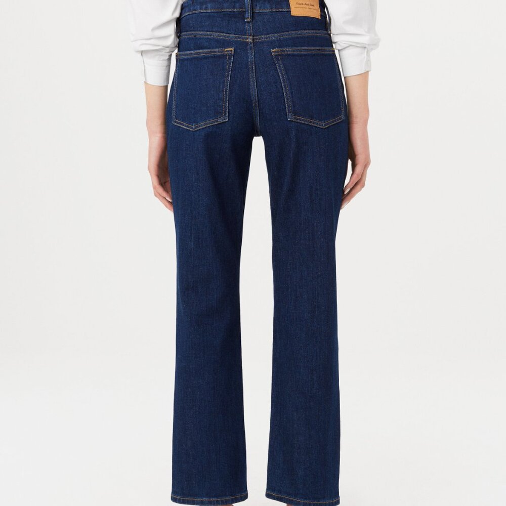 Frank And Oak The Cyndi Straight Jean in Dark Wash Size 25 - Picture 3 of 3